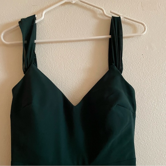 Birdy Grey Devin Convertible Dress in Chiffon Emerald evening gown formal dress - Picture 12 of 12